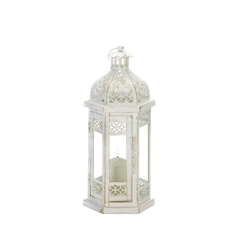 LANTERNE FLORALE DE STYLE ANTIQUE