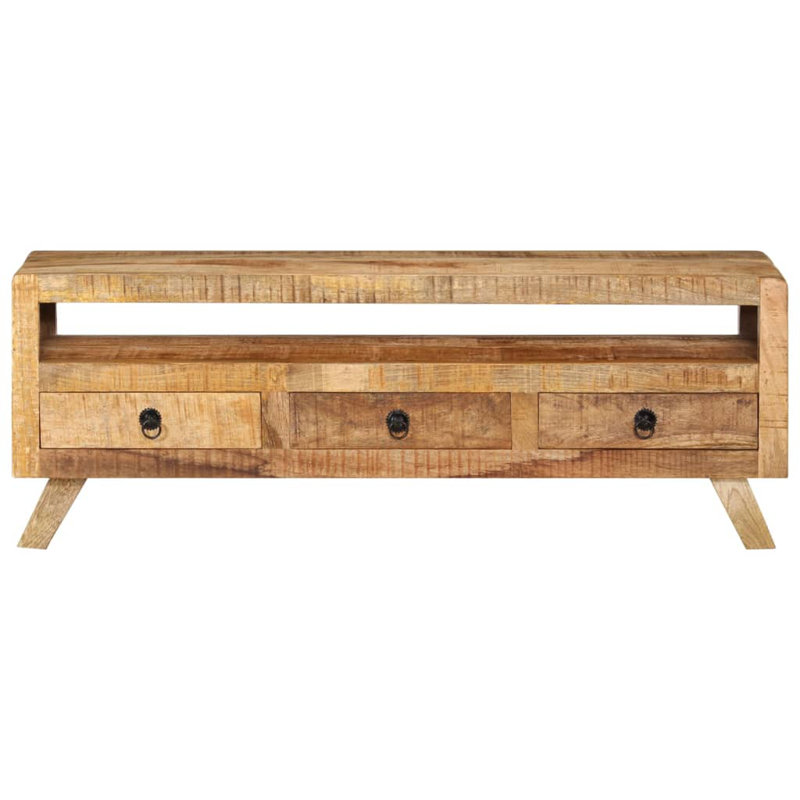 Poitier Unfinished TV Stand, Brown