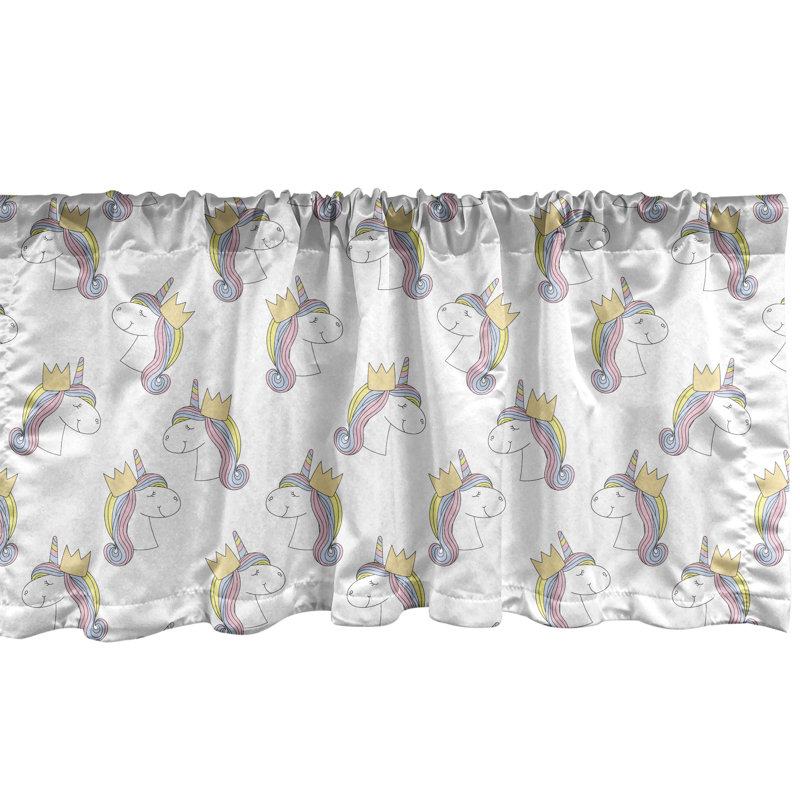Multicolore cantonnière Ambesonne Unicorn, L 54 po x L 12 po