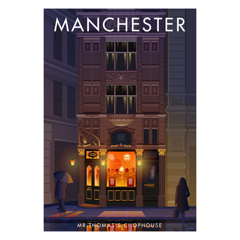 Manchester 10 by Stephen Millership - Print, 50cm H x 40cm W x 1cm D, No Frame