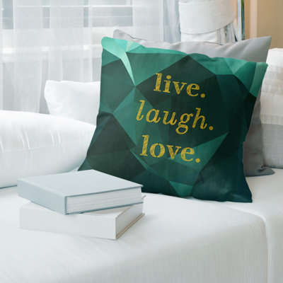 Housse de coussin en lin en faux gemme love