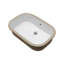 Lavabo encastré rectangulaire en céramique