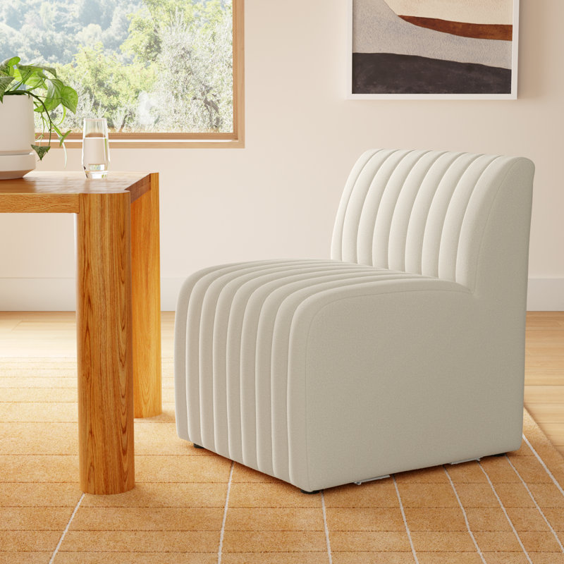 Brandt 20'' H Upholstered Dining Chair, Capri Oatmeal Boucle