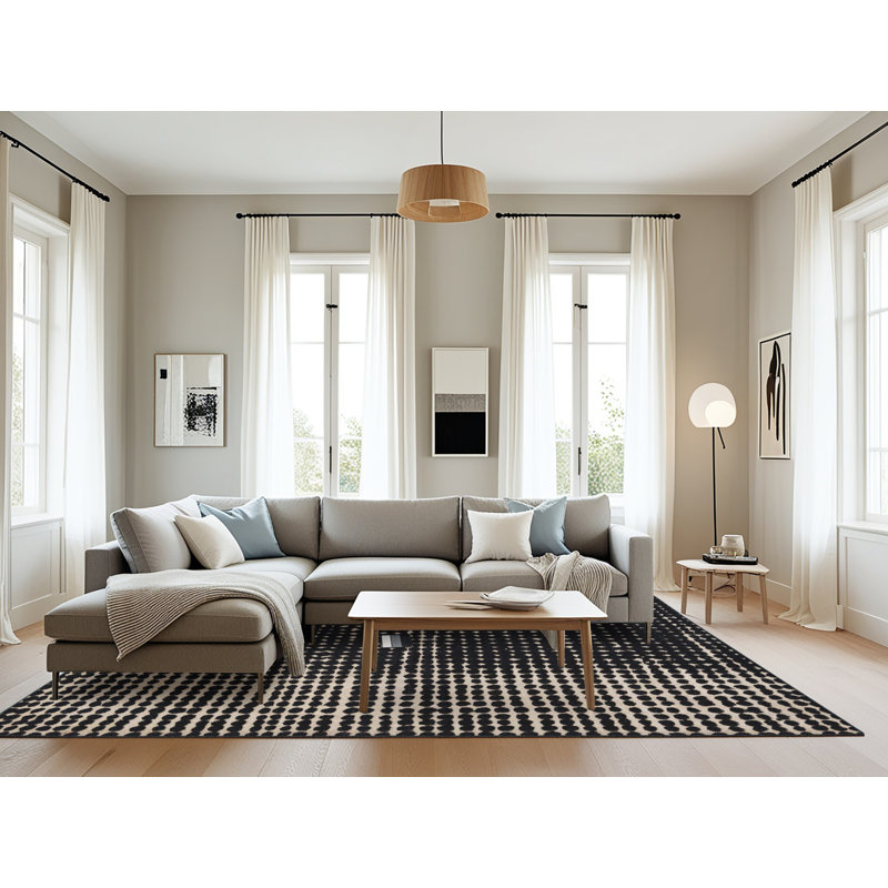 Abstract Indoor Rug, Rectangle 8' x 12'