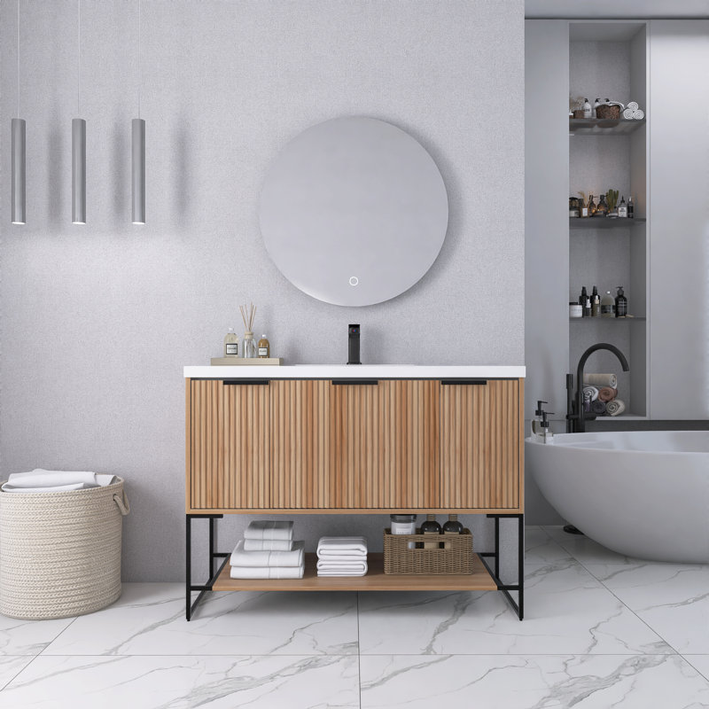 Meuble-lavabo simple 47,22 po avec plateau Salay, Érable