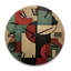 Horloge murale en bois massif Lelie-52277965