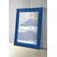 Miroir de plancher en velours bleu