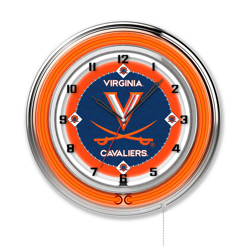 Horloge murale 19 po NCAA, Cavaliers de Virginie