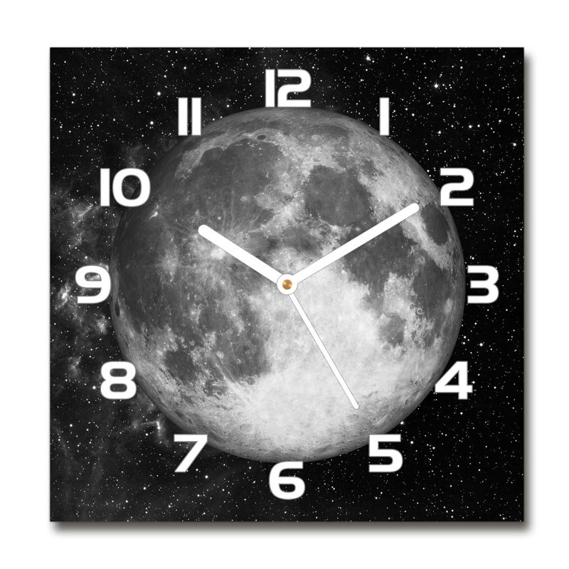Hensleigh Glass Wall Clock, White