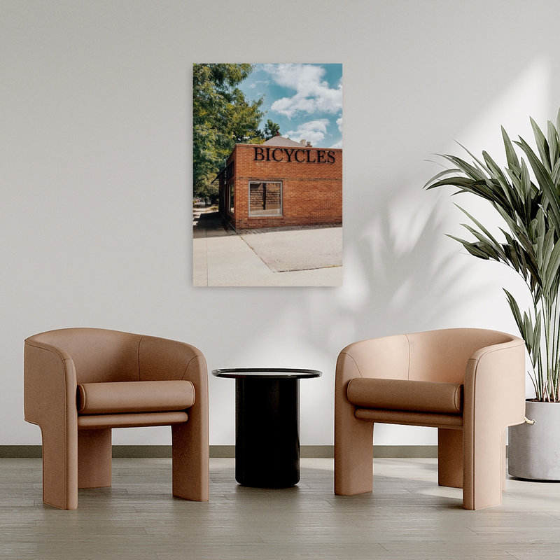 Contemporary Art Peaceful Abstract Contemporary Architecture Summer Wall Art by Del Mundo Portraits - Wrapped Canvas Print