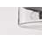 Nilza - 15 Inch Flush Mount - Matte Black with Clear Glass