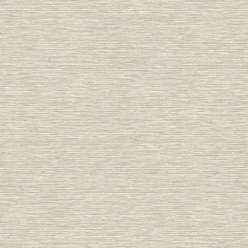 Labastide Jomon Grasscloth Effect 10.05m x 53cm Textured Matte Wallpaper Roll, Cream/Light Blue