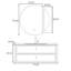 Armoire de salle de bain minimaliste et luxueuse