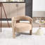 Chaise d'appoint avec pieds en bois robustes-129543158