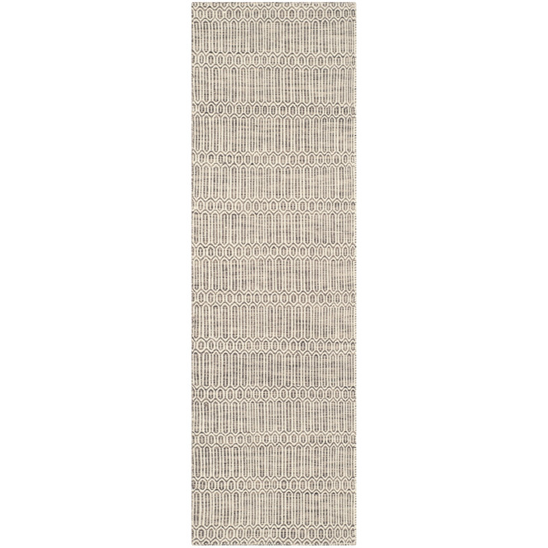 Tapis gris Georgiana, Tapis de couloir 2 pi 3 po x 8 pi