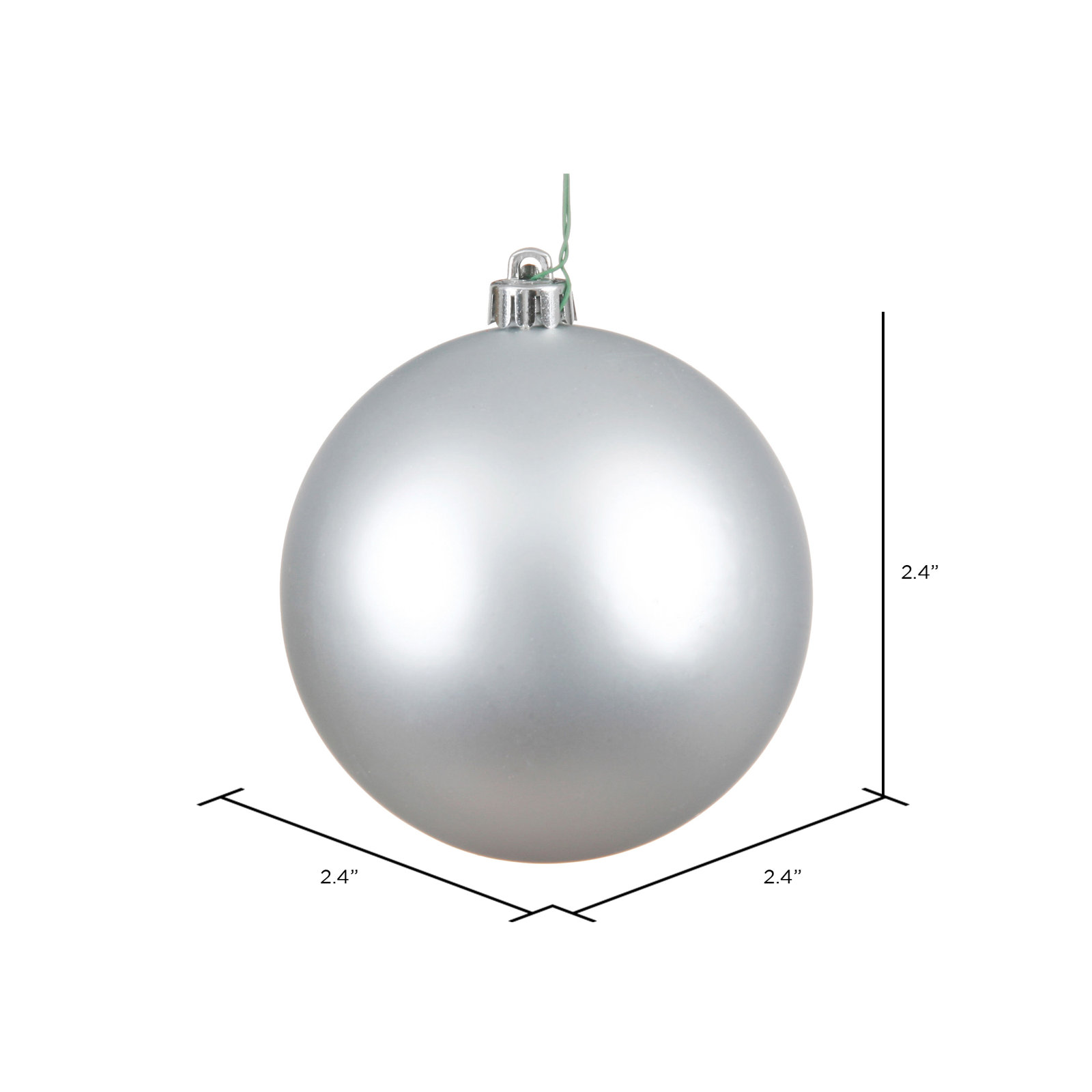 Holiday Décor Ball Ornament, Silver