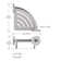 HealthCraft - PLUS Corner Shelf 9.5", Grab Bar for Bath and Shower Safety (500 lb. Capacity)
