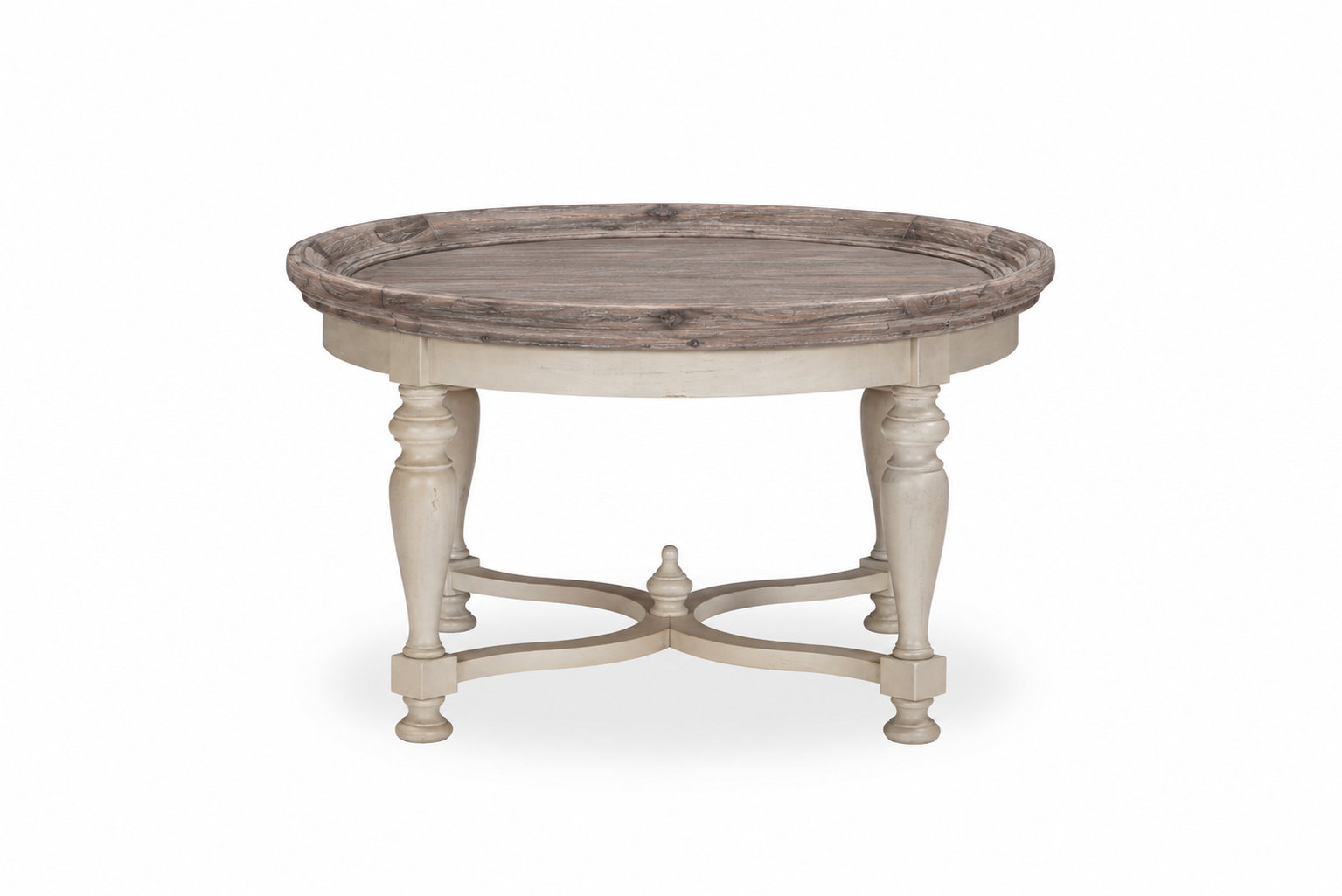 Isah Round Coffee Table Stonewash/ Mist Grey, Shadow Gray