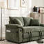 Canapé-lit futon convertible 3-en-1 de 58 pouces avec causeuse pliable avec canapé-lit escamotable-1159769586