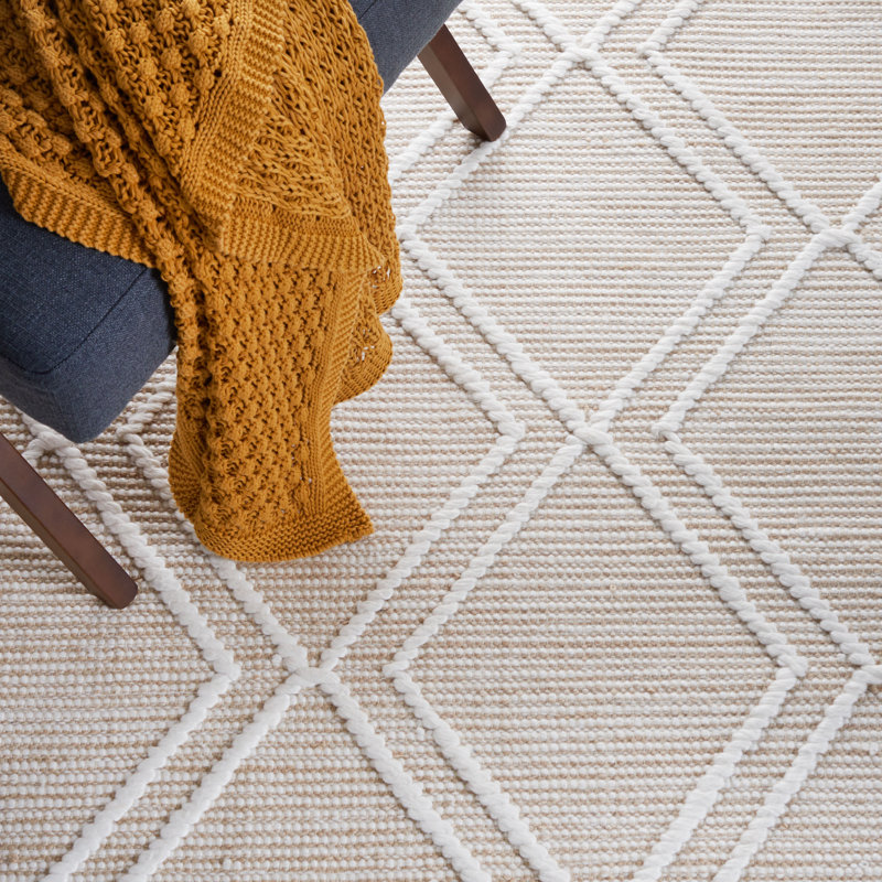 Kilim Hand Woven Performance Geometric Rug, Rectangle 5' x 8'