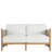 Pacifica Loveseat - Natural Teak/Rope/Brass-132064560-132064559