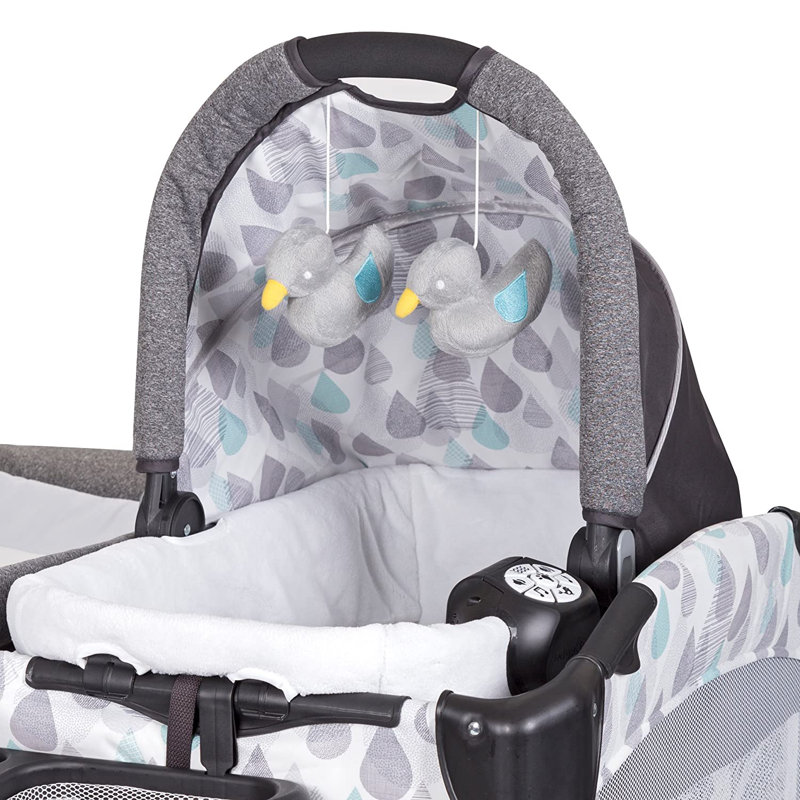 Phoenix Bassinet with Mattress, Drip Drop Blue