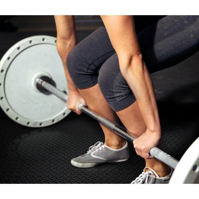 Tapis en mousse d'exercice très épais et emboîtables, carreaux de plancher de gymnase d'une épaisseur de 3/4 po (96 pieds carrés)