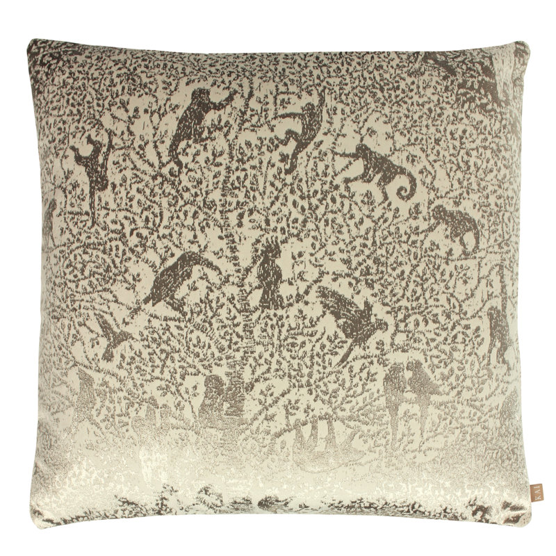 Tilia Geometric Square Cushion, Gold, Polyester