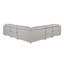 Canapé modulaire inclinable en cuir italien 5 pièces Crasia-88076279