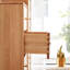 Armoire à quatre tiroirs en chêne massif pour le salon - rangement de chevet avec quatre tiroirs