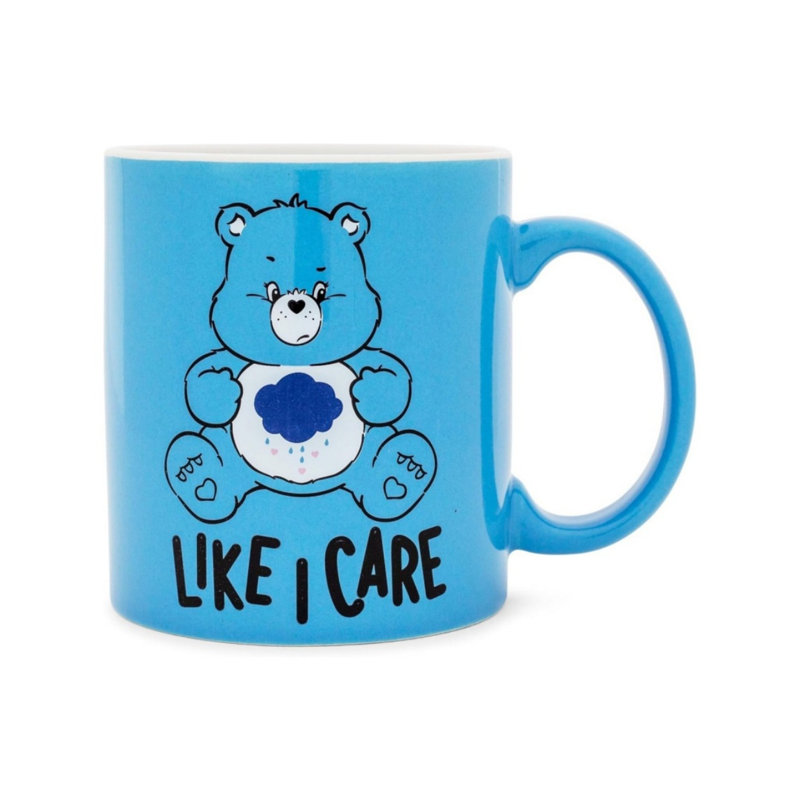 Tasse en céramique «Care Bears Grumpy Bear Like I Care» | Grande tasse à café pour le thé, espresso, cacao | Peut contenir 20 onces