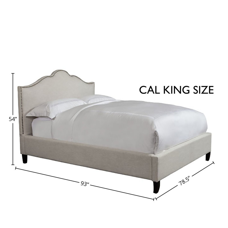 Jamie Upholstered Standard Bed, Natural, California King