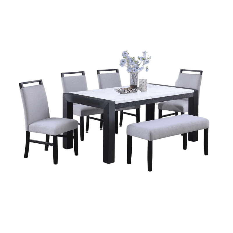 Ensemble de salle à manger de style moderne 4X