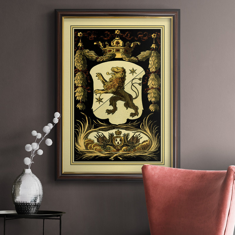 Toile encadrée de qualité supérieure Family Crest III - prête à être accrochée, L 18 po x H 27 po x P 2,5 po