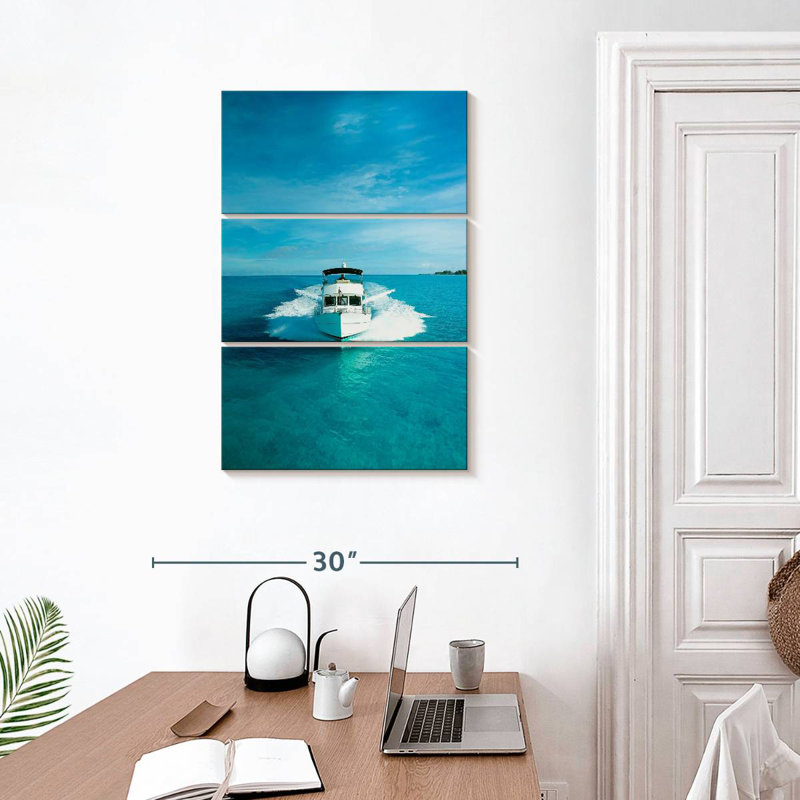 Mehar Speeding Powerboat, 32" H x 20" W