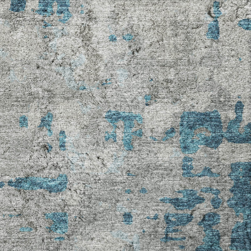 Tapis à motif écossais de qualité supérieure lavable à la machine ADS76, Paon, 3 pi x 5 pi