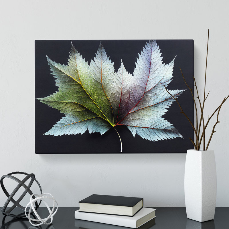 Royal Leaf - Wrapped Canvas, 35cm H x 50cm W x 3cm D