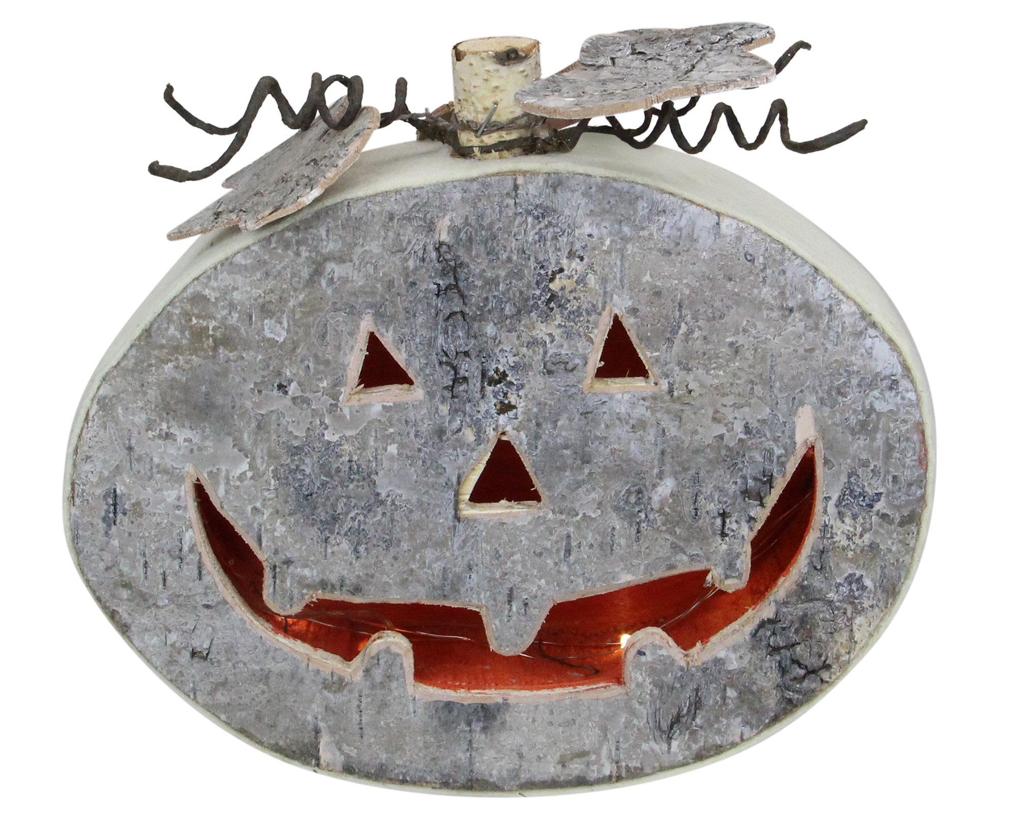 Northlight Seasonal 9.25" Gray Led Battery Operated Jack-O-Lantern ...