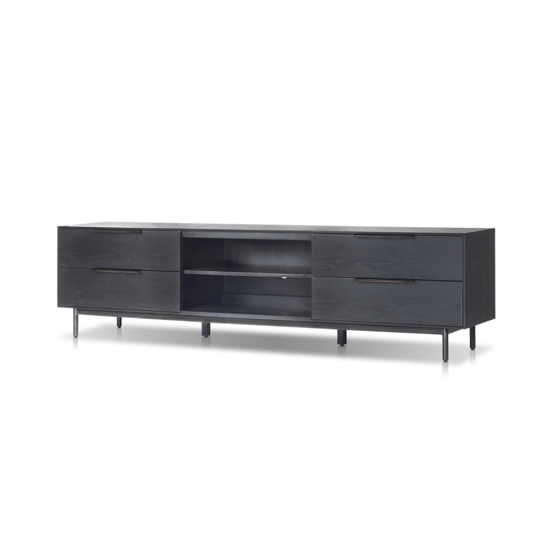 Console de téléviseur 76 po Ellis, Noir