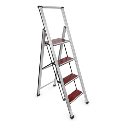 Sorfey Step Ladders 4 - Step Lightweight Folding Step Ladder