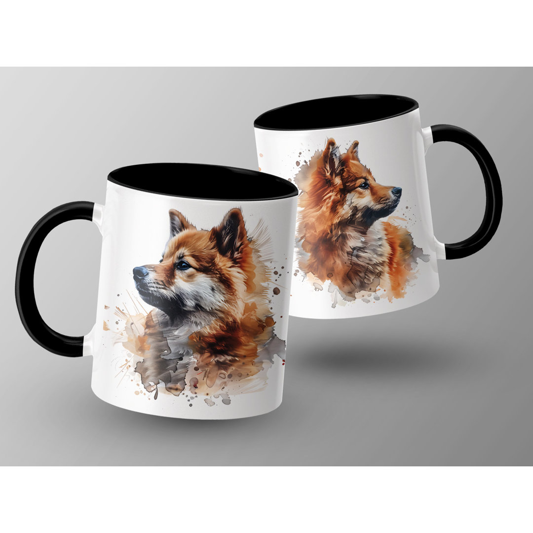 Artistic Watercolor Shiba Inu Design 11oz Coffee Mug