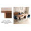 Petit bureau Mid-Century moderne en noyer