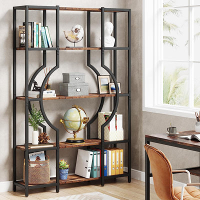 Analya 168.9 cm H x 103.9 cm W Geometric Bookcase