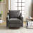 Chenille Living Room Swivel Barrel Accent Chair-1809112802