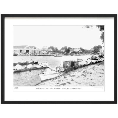Bourne End, The Marina And Boatyard 1899 by Francis Frith - Single Picture Frame Print