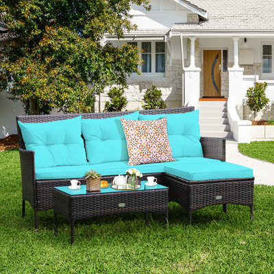 4 - Person Patio Conversation Set with Cushions