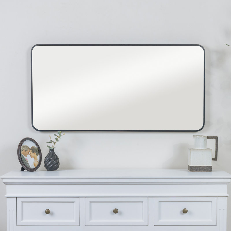 Tajianna Rectangle Mirror, Black