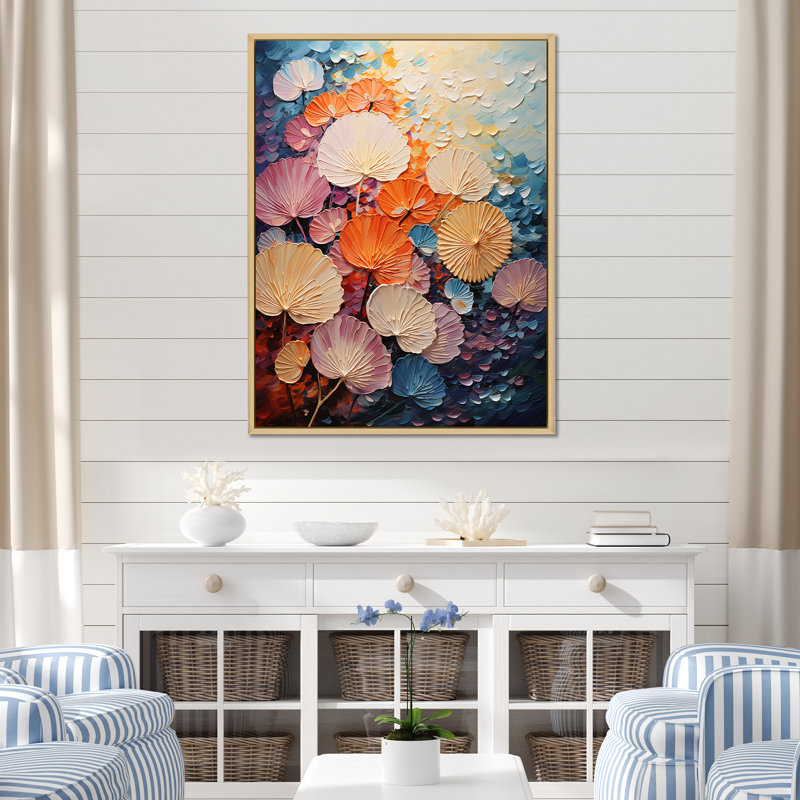 Coastal Harmony Dreamscape sur toile, H 20 po x l 12 po x P 1 po, Cadre naturel flottant