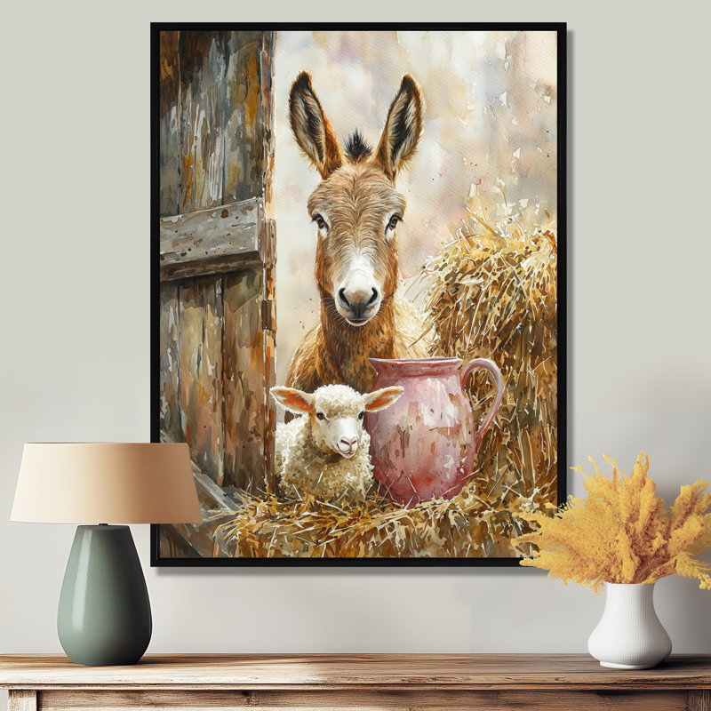 Dragomila - Animals Wall Art, H 20 po x l 12 po, Reproduction encadrée sans passe-partout, Noir