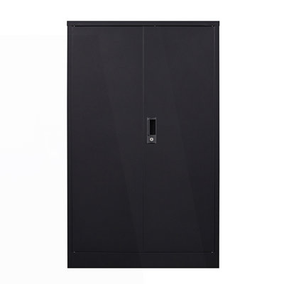 Metal Storage Cabinet With Locking Doors And Adjustable Shelf, Folding Filing Storage Cabinet, Living Room Storage Cabinet by Ebern Designs